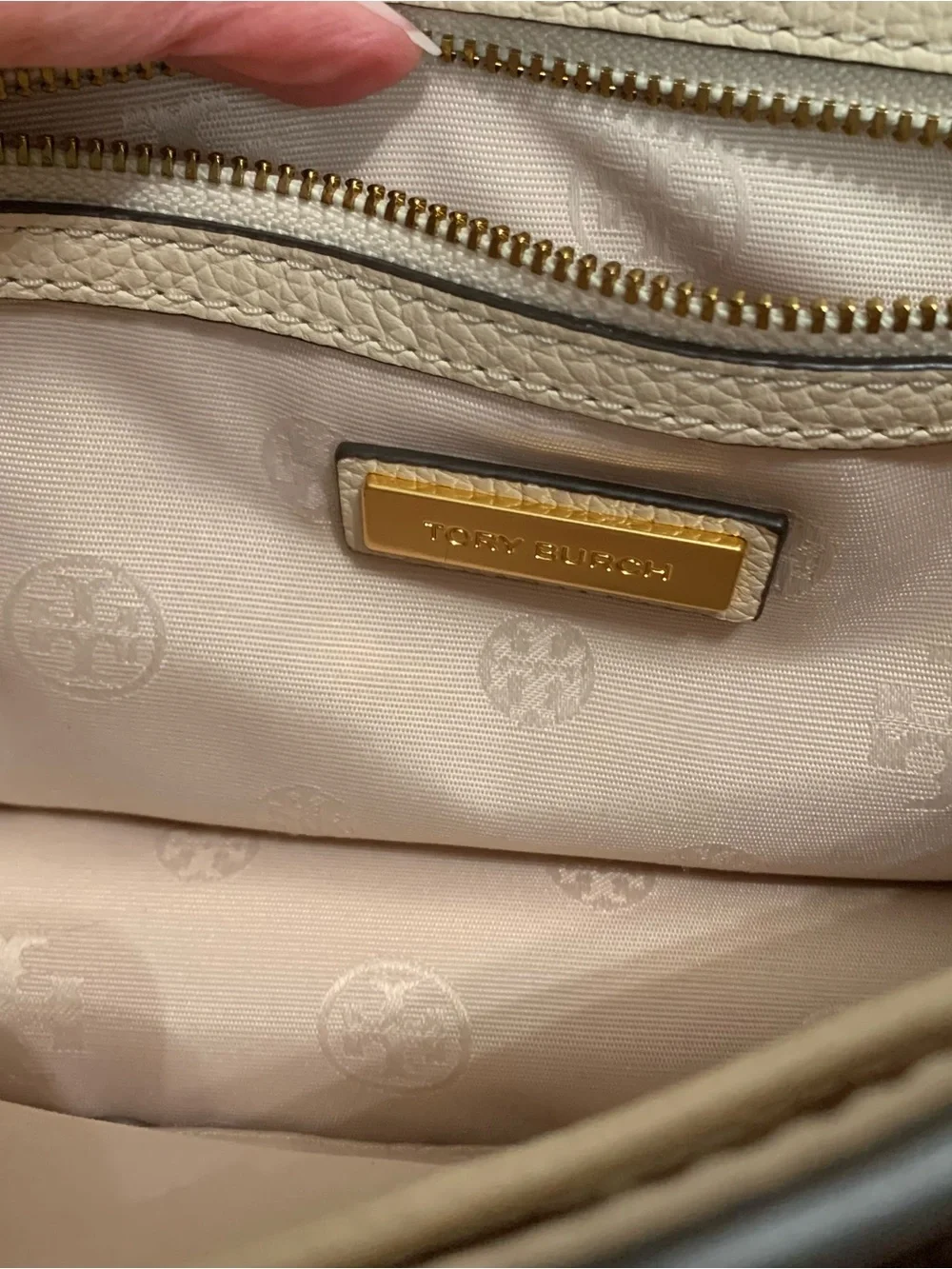 Tory Burch Kira Cream/Floral Multicolor leather Purse